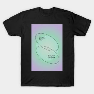 Green and Purple Aura Aesthetic Poster T-Shirt